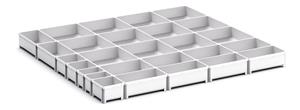 27 Compartment Box Kit 75+mm High x 800W x 750D drawer Bott Drawer Cabinets 800 x 750 15/43020806 Cubio Plastic Box Kit EKK 8775 27 Comp.jpg